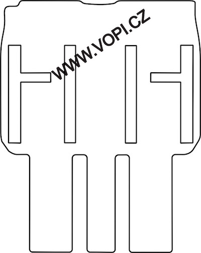 Autokoberce Peugeot 807 6 míst zadní sada 09/2002 - Royalfit (3637)